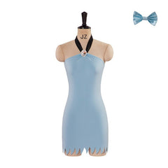 Halloweez Sexy Blue Mini Dress - Betty Rubble Costume for Women | Flintstones Cosplay - Halloweez