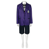 Wednesday Season 2 Pugsley Addams Cosplay Costume - The Addams Family TV Show Outfit - Halloweez