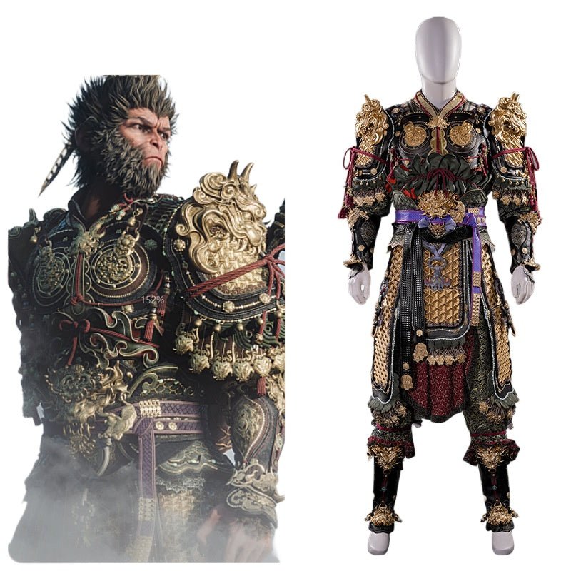 Halloweez Black Myth Wukong Cosplay Costume for Men | Exclusive Qitian Dasheng Suit - Halloweez
