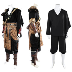 Halloweez Wukong Cosplay Costume | High-Quality Black Robe Full Set - Halloweez