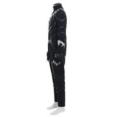 Halloweez Black Panther Cosplay Suit with Jumpsuit, Boots, Gloves, Mask for Men's Superhero Costume - Halloweez