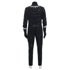 Halloweez Black Panther Cosplay Suit with Jumpsuit, Boots, Gloves, Mask for Men's Superhero Costume - Halloweez