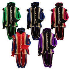 Halloweez Black Peter Cosplay Costume - Elegant Tudor Velvet Men's Ball Gown Outfit - Halloweez