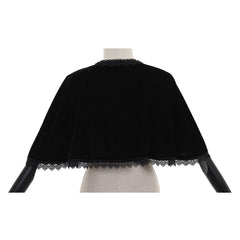 Elegant Black Velvet Cape - Perfect for Wicca, Gothic Events, and Halloween - Halloweez