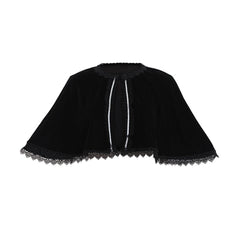 Elegant Black Velvet Cape - Perfect for Wicca, Gothic Events, and Halloween - Halloweez