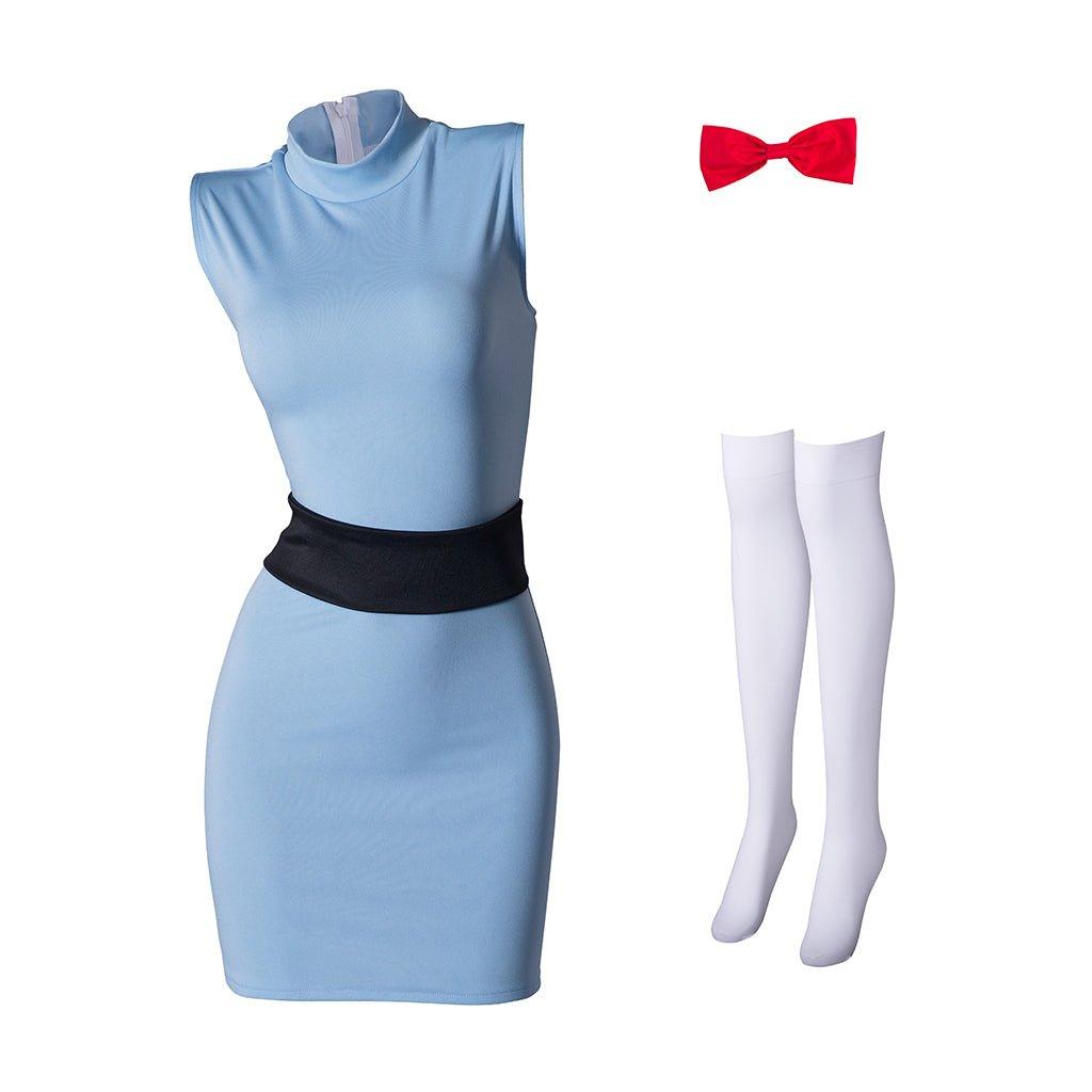 Halloweez Blossom Bubbles Buttercup Cosplay Costume | Stylish Pink, Blue, Green Dresses for Women | Perfect for Halloween & Parties - Halloweez