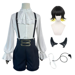 Halloweez Bachira Cosplay Costume - Blue Lock Anime Inspired Outfit with Evil Horns and Tail - Halloweez
