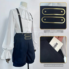 Halloweez Bachira Cosplay Costume - Blue Lock Anime Inspired Outfit with Evil Horns and Tail - Halloweez