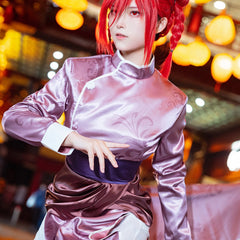 Stylish Blue Lock Anime Chigiri Cosplay Costume by Halloweez - Kung Fu Tang Suit with Wig - Halloweez