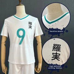 Halloweez Anime Chigiri Cosplay Wig with School Sports Uniform Set for Daily Wear and Halloween - Halloweez