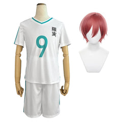 Halloweez Anime Chigiri Cosplay Wig with School Sports Uniform Set for Daily Wear and Halloween - Halloweez