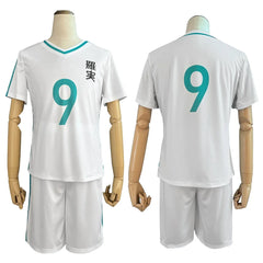Halloweez Anime Chigiri Cosplay Wig with School Sports Uniform Set for Daily Wear and Halloween - Halloweez