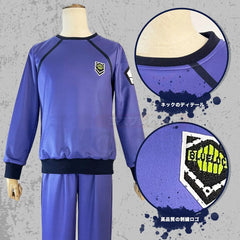 Halloweez Blue Lock Anime Cosplay Costume Pajamas - Reo Nagi, Bachira, Isagi, Chigiri with Embroidery Chest Logo - Halloweez