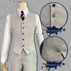 Halloweez Blue Lock Anime Cosplay Costume - Nagi Reo Mikage School Uniform with Embroidery - Halloweez