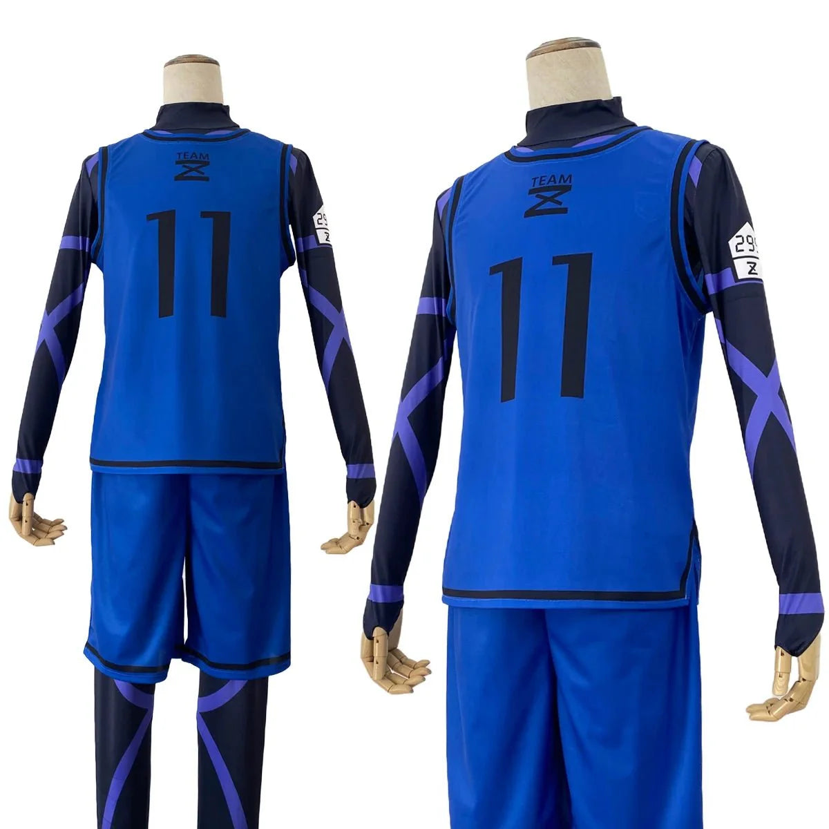 Halloweez Blue Lock Anime Cosplay Costume - Isagi Yoichi, Chigiri Bachira, Rensuke Kunigami Uniforms - Halloweez