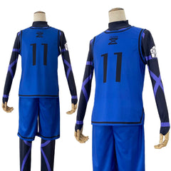 Halloweez Blue Lock Anime Cosplay Costume - Isagi Yoichi, Chigiri Bachira, Rensuke Kunigami Uniforms - Halloweez