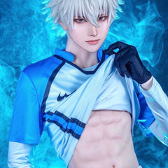 Halloweez Blue Lock Anime Cosplay Wig - MAN SHINE CITY Nagi Reo Mikage Chigiri Football Uniform Daily Sport - Halloweez