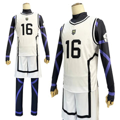 Halloweez Blue Lock Anime Cosplay Wig - NAGI Bachira Isagi Barou White Football Uniform for Daily Wear - Halloweez
