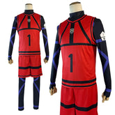 Halloweez Blue Lock Anime Cosplay Wig - Reo Nagi Rin Kunigam Red Football Uniform Daily Wear - Halloweez