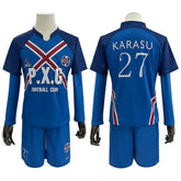 Halloweez Blue Lock Anime Karasu Tabito Cosplay Costume P.X.G Jersey NO.27 with Embroidery Football Uniform Tops Shorts T-shirt Socks - Halloweez