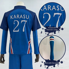 Halloweez Blue Lock Anime Karasu Tabito Cosplay Costume P.X.G Jersey NO.27 with Embroidery Football Uniform Tops Shorts T-shirt Socks - Halloweez