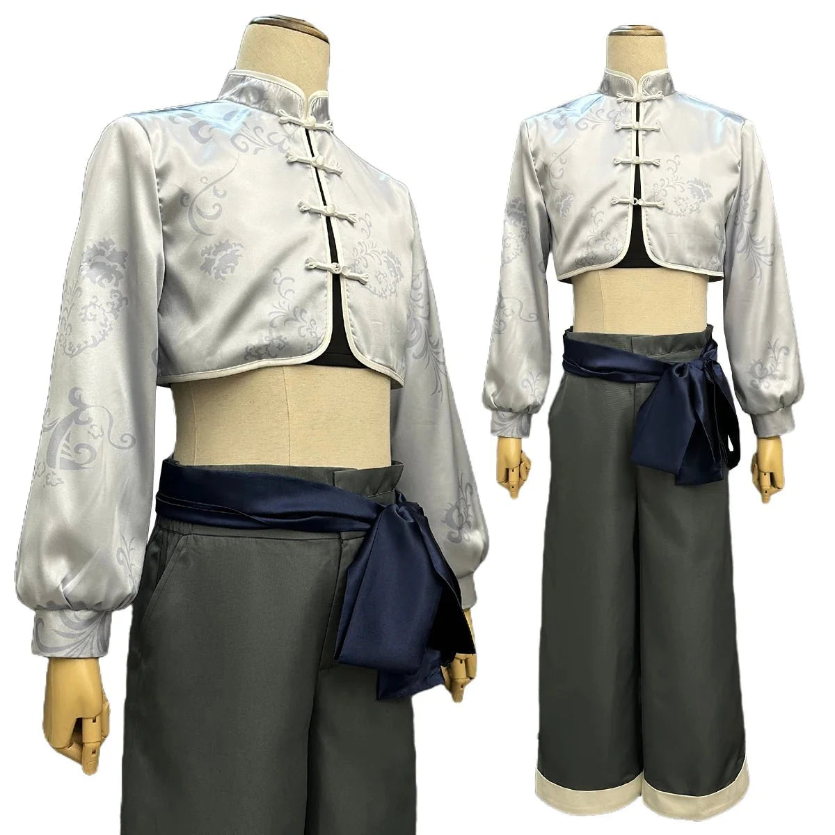 Stylish Blue Lock Anime Nagi Cosplay Costume from Halloweez - Kung Fu Tang Suit with Wig - Halloweez