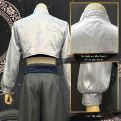 Stylish Blue Lock Anime Nagi Cosplay Costume from Halloweez - Kung Fu Tang Suit with Wig - Halloweez