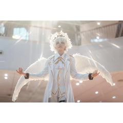 Stylish Blue Lock Anime NAGI Cosplay Costume by Halloweez - Includes Wig, Coat, Pants, and Uniform - Halloweez