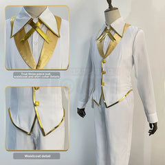 Stylish Blue Lock Anime NAGI Cosplay Costume by Halloweez - Includes Wig, Coat, Pants, and Uniform - Halloweez