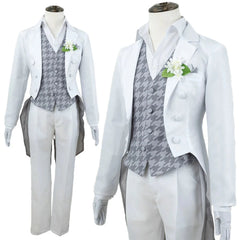 Stylish Blue Lock Anime Nagi Cosplay Costume Wig with Tuxedo Suit - Halloweez - Halloweez