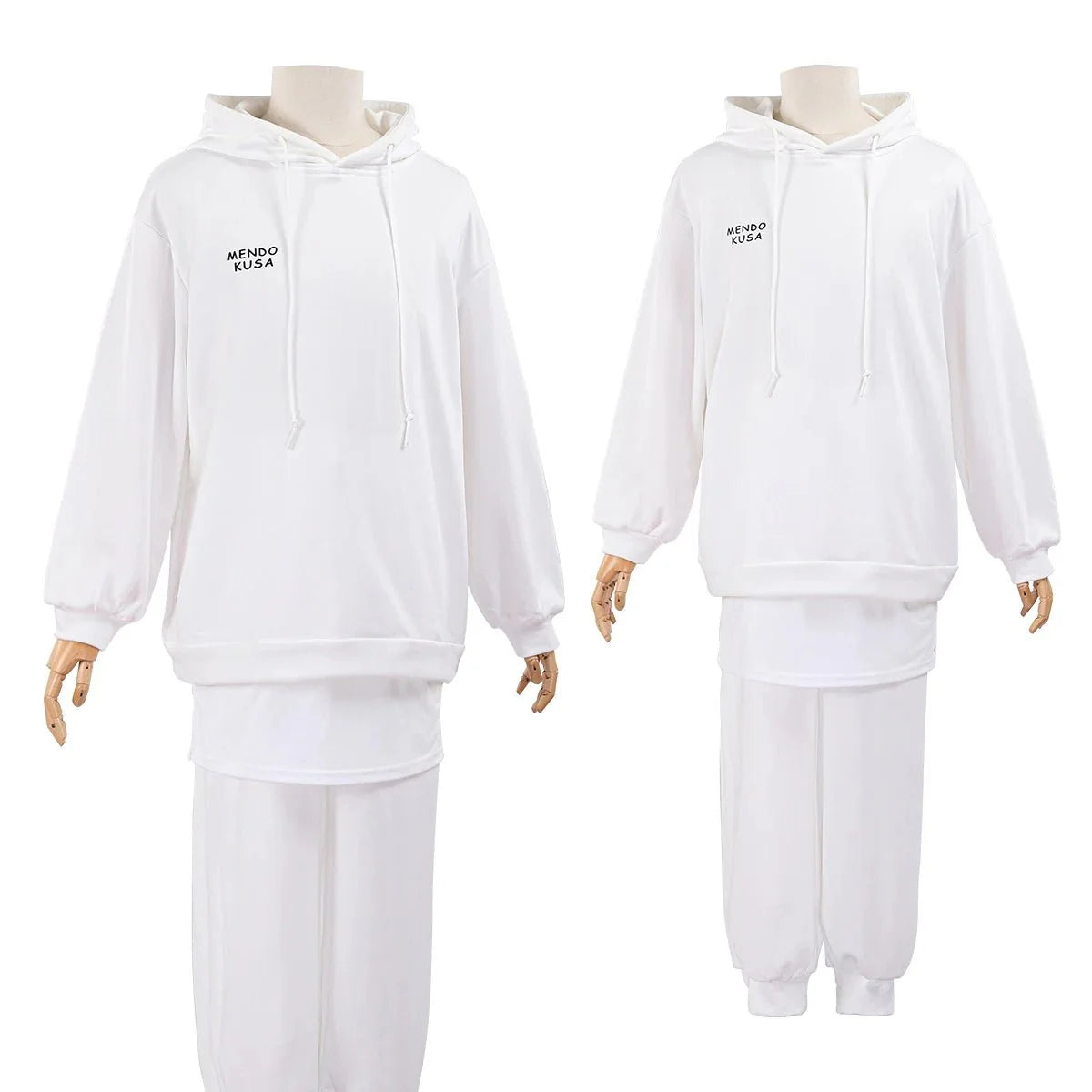 Halloweez Blue Lock Anime Nagi Cosplay Costume with White Pants and Rose Net Overlay - Halloweez