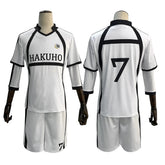 Exclusive Blue Lock Anime Cosplay Costume Set with Halloweez Wig and Football Jersey - Halloweez