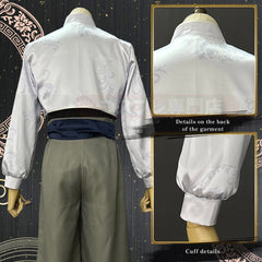 Stylish Blue Lock Anime Reo Mikage Cosplay Costume by Halloweez - Kung Fu Tang Suit with Wig - Halloweez