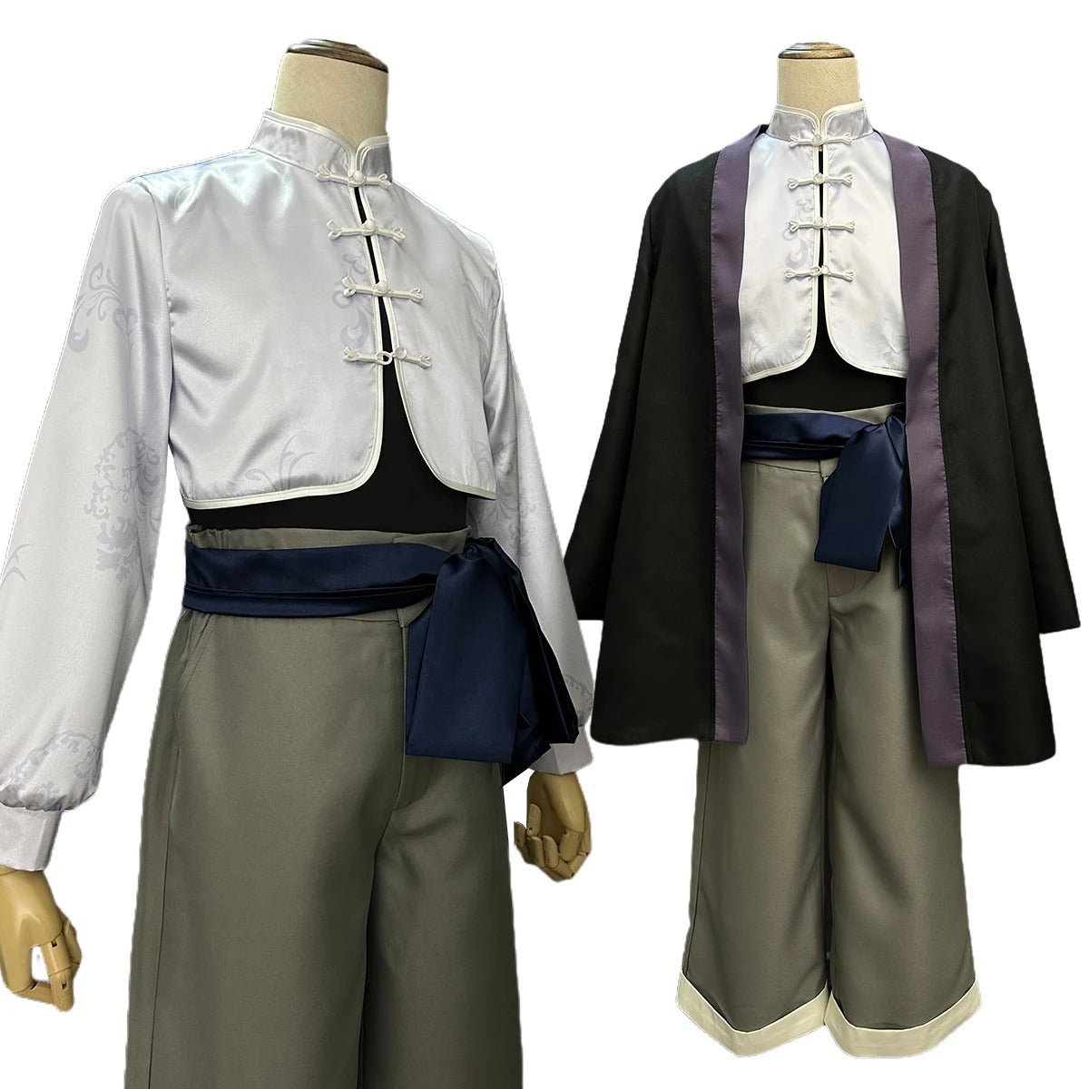 Stylish Blue Lock Anime Reo Mikage Cosplay Costume by Halloweez - Kung Fu Tang Suit with Wig - Halloweez