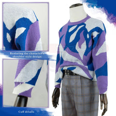 Halloweez Blue Lock Reo Mikage Cosplay Costume Set with Sweater and Pants - Halloweez