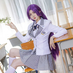 Halloweez Blue Lock Reo Mikage Cosplay Costume with Wig and School Uniform - Halloweez