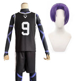 Halloweez Blue Lock Anime Reo Mikage Cosplay Costume with Black Jersey Football Uniform - Halloweez