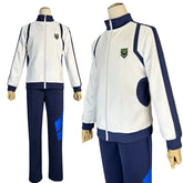 Halloweez Blue Lock Anime Reo Nagi Bachira Isagi Chigir Cosplay Full-Zip Tracksuit with Embroidery Hoodie - Halloweez