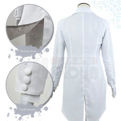 Halloweez Blue Lock Anime Rin Itoshi Cosplay Costume with Tuxedo Suit and Corsage Rose - Halloweez