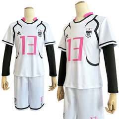 Halloweez Blue Lock Sae Shidou Cosplay Wig and Football Uniform Set - Perfect for Halloween - Halloweez