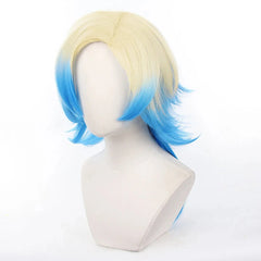 Halloweez Blue Lock Manga Anime Cosplay Wig - Kaiser No.10 Bastard Munchen Football Rose Net Synthetic Fiber - Halloweez