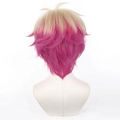 Halloweez Blue Lock Manga Anime Cosplay Wig - Ness No.8 Bastard Munchen Rose Net Synthetic Fiber Adjustable Size Headwear - Halloweez