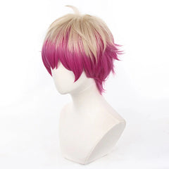 Halloweez Blue Lock Manga Anime Cosplay Wig - Ness No.8 Bastard Munchen Rose Net Synthetic Fiber Adjustable Size Headwear - Halloweez