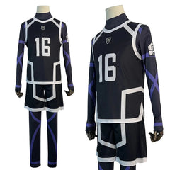 Halloweez Blue Lock Season 2 Bachira Cosplay Wig and Football Uniform Set - 4PCS Daily Wear Gift - Halloweez