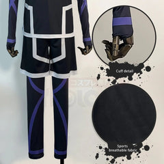 Halloweez Blue Lock Season 2 Bachira Cosplay Wig and Football Uniform Set - 4PCS Daily Wear Gift - Halloweez