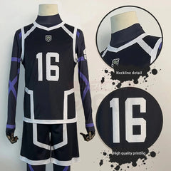 Halloweez Blue Lock Season 2 Bachira Cosplay Wig and Football Uniform Set - 4PCS Daily Wear Gift - Halloweez