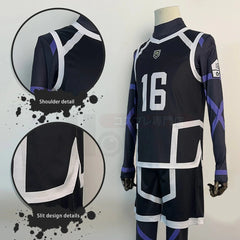 Halloweez Blue Lock Season 2 Bachira Cosplay Wig and Football Uniform Set - 4PCS Daily Wear Gift - Halloweez