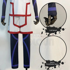 Halloweez Blue Lock Anime Chigiri Cosplay Costume Wig with 4PCS Training Jerseys - Perfect Football Uniform for Daily Wear and Gifts - Halloweez