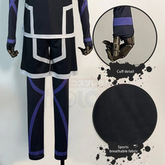 Halloweez Blue Lock Season 2 Isagi Cosplay Costume Wig and Training Jerseys Set - Halloweez