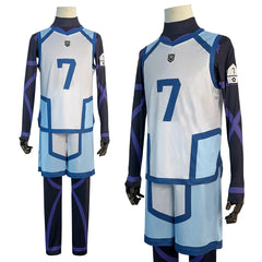 Halloweez Blue Lock Nagi Cosplay Costume Wig and Training Jerseys Set - Halloweez